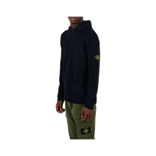 Wool-Blend Knitted Hoodie