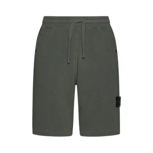 Logo Patch Drawstring Bermuda Shorts