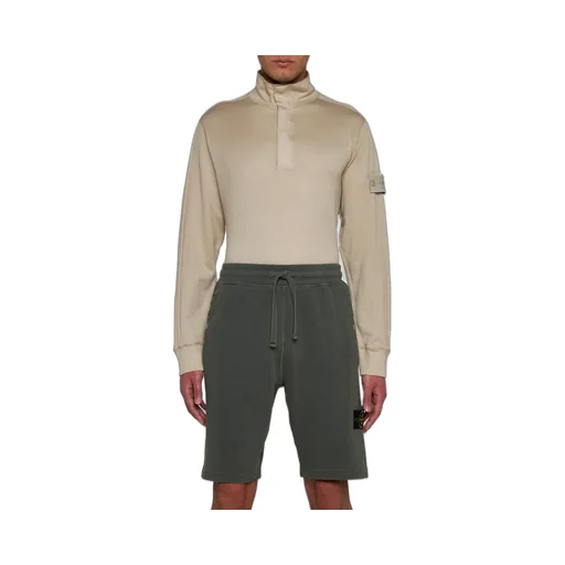 Logo Patch Drawstring Bermuda Shorts
