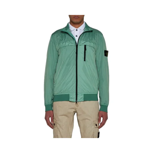 High-Neck Zipped Jacket