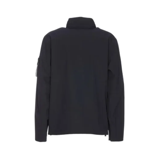 Funnel-Neck Logo Patch Jacket