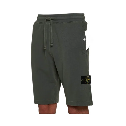 Logo Patch Drawstring Bermuda Shorts