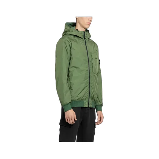 Logo-Patch Zip-Fastening Jacket
