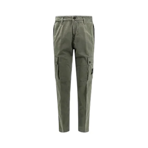 Logo Patch Straight Leg Pants