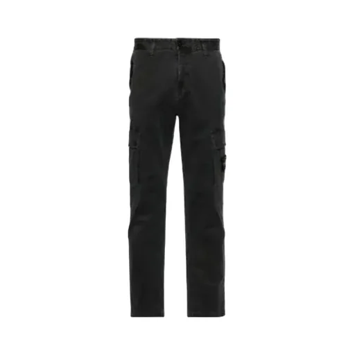 Logo Patch Straight Leg Pants
