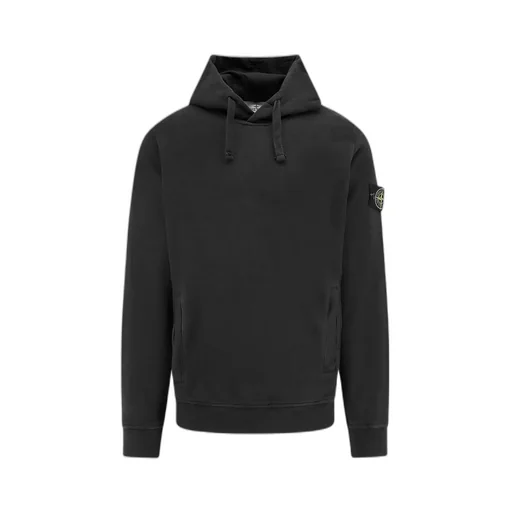 Logo Patch Drawstring Hoodie