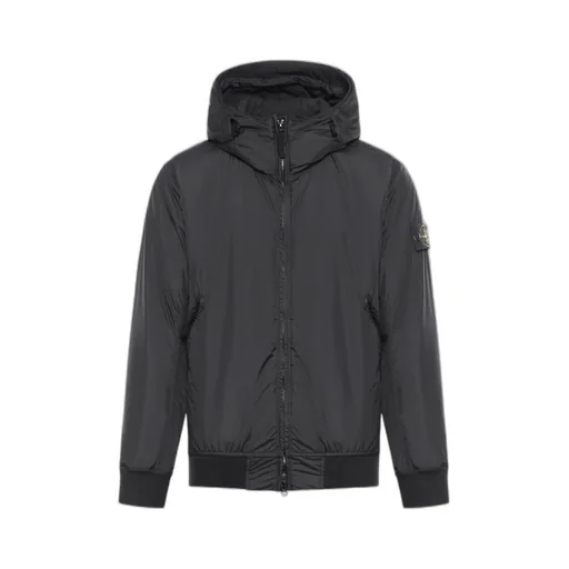 Logo Patch Hooded Jacket