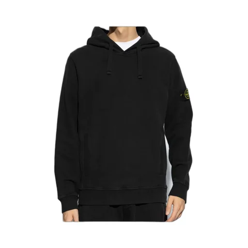 Logo Patch Drawstring Hoodie