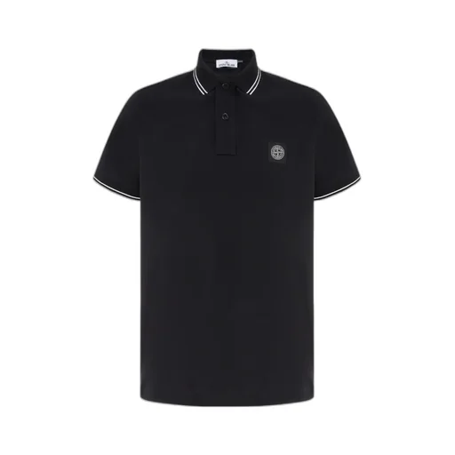 Logo Patch Short-Sleeved Polo Shirt