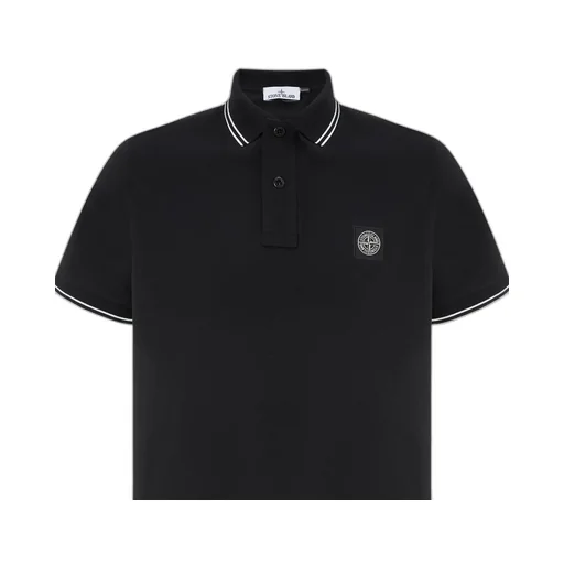 Logo Patch Short-Sleeved Polo Shirt