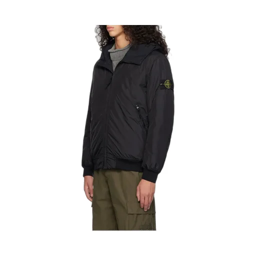 Logo Patch Hooded Jacket