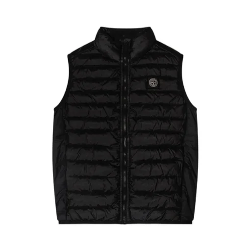 Junior Compass-Motif Zipped Gilet
