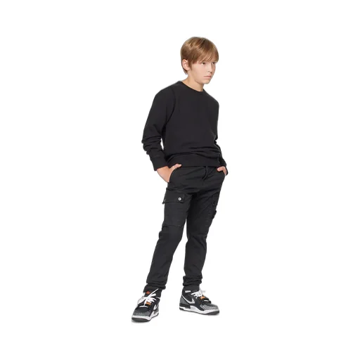 Junior Logo Patch Crewneck Sweatshirt