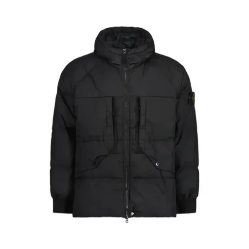 Compass-Patch Puffer Jacket
