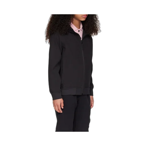 Zipped Straight Hem Hooded Jacket