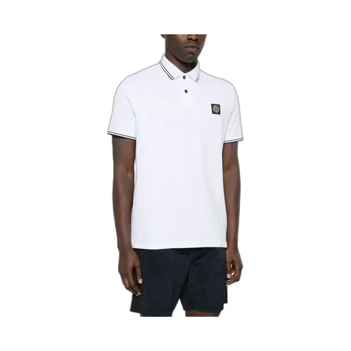 Logo Patch Short-Sleeved Polo Shirt