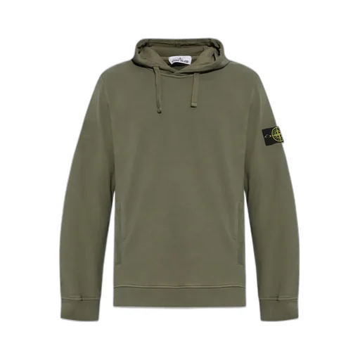 Logo Patch Drawstring Hoodie