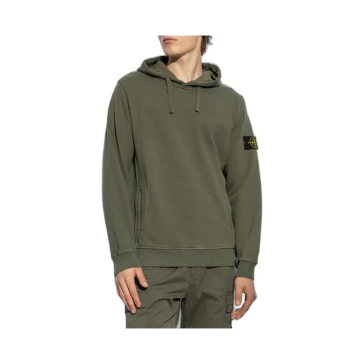 Logo Patch Drawstring Hoodie