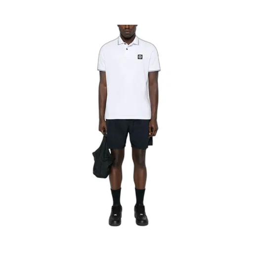 Logo Patch Short-Sleeved Polo Shirt