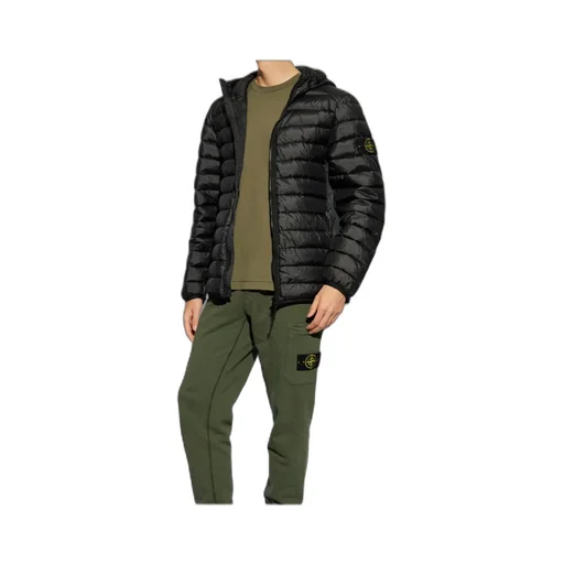 Logo Patch Zip-Up Puffer Jacket
