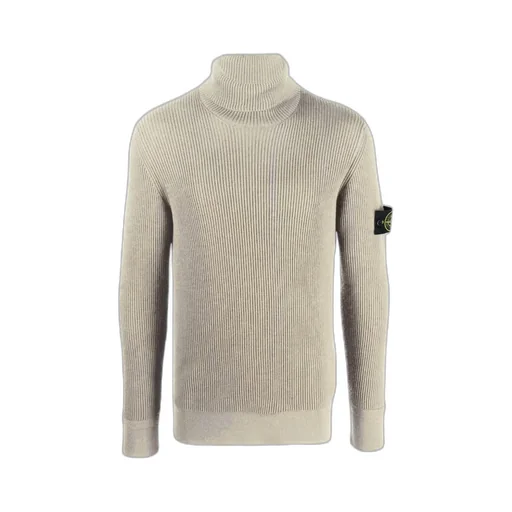 Compass-Motif Wool Jumper