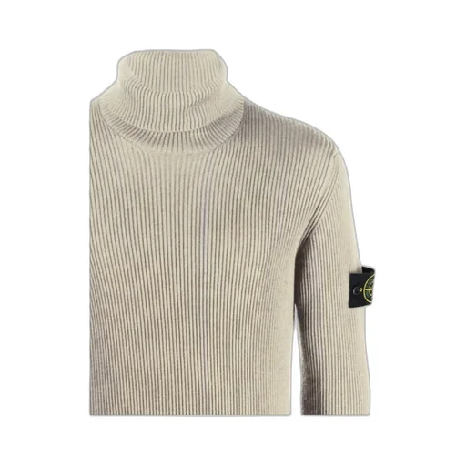 Compass-Motif Wool Jumper