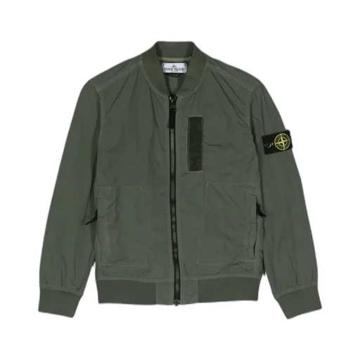 Junior Compass-Badge Zip-Up Bomber Jacket