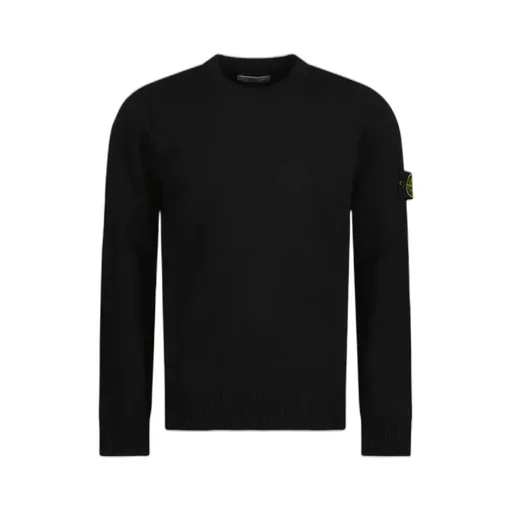 Logo Patch Crewneck Knitted Jumper