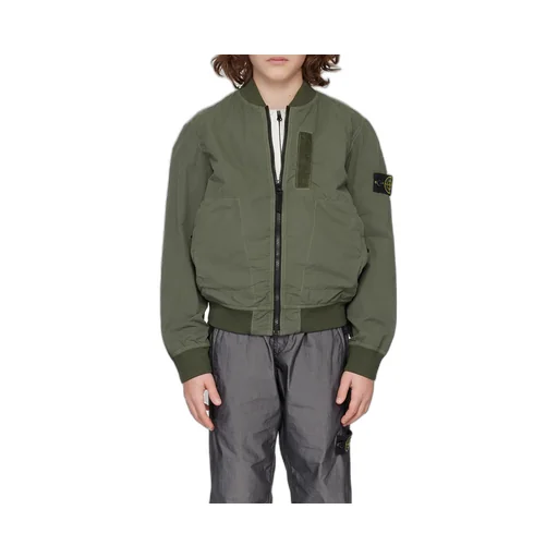 Junior Compass-Badge Zip-Up Bomber Jacket
