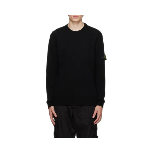 Logo Patch Crewneck Knitted Jumper
