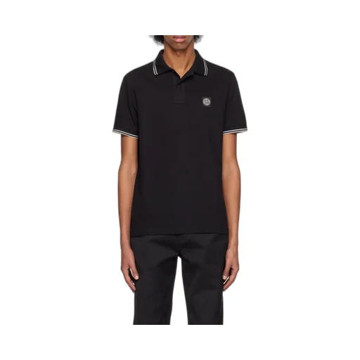 Logo Patch Short-Sleeved Polo Shirt