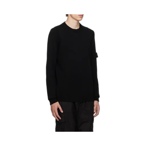 Logo Patch Crewneck Knitted Jumper