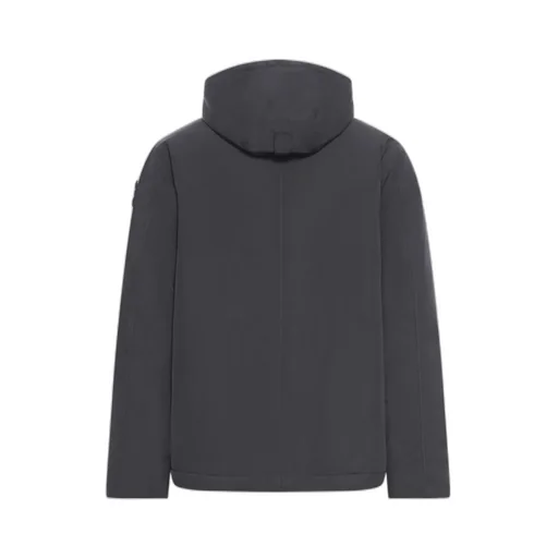 Hooded Buttoned Jacket