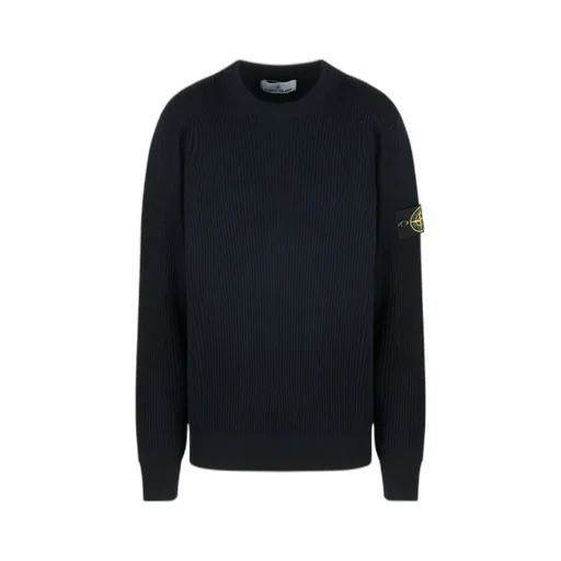 Logo Patch Crewneck Knitted Jumper