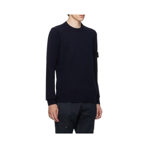 Logo Patch Crewneck Knitted Jumper