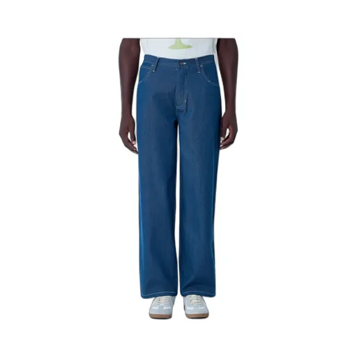 Denim Trousers With Belt Loops