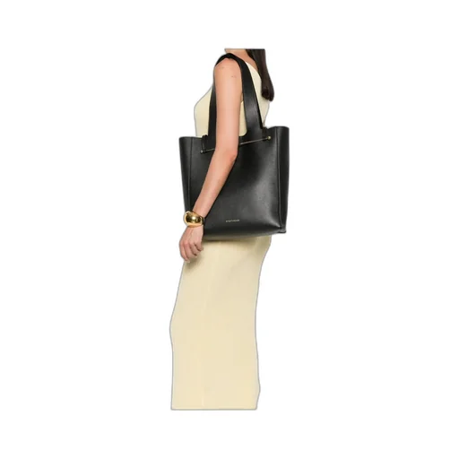 Leather Knotted Tote Bag