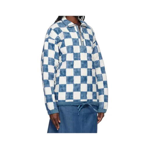 Arctic Checker Quilted Pullover
