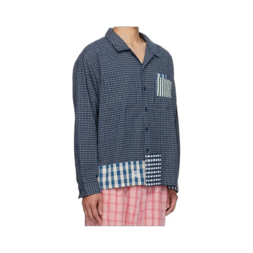Checkered Patchwork Shirt