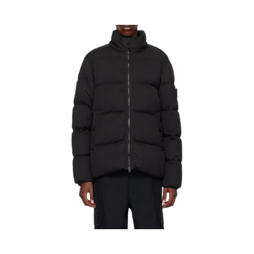 Logo Patch Zipped Padded Jacket