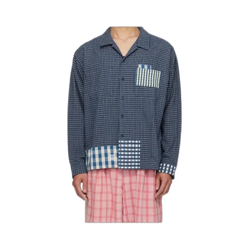 Checkered Patchwork Shirt