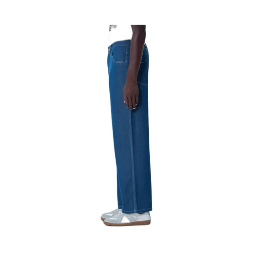 Denim Trousers With Belt Loops