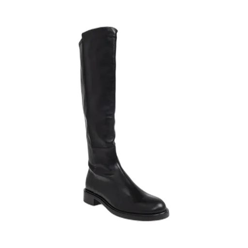 Round-Toe Knee-High Boots