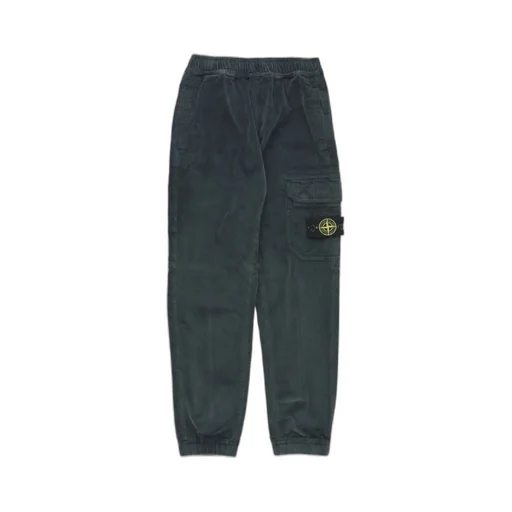 Compass-Badge Elasticated Waistband Trousers