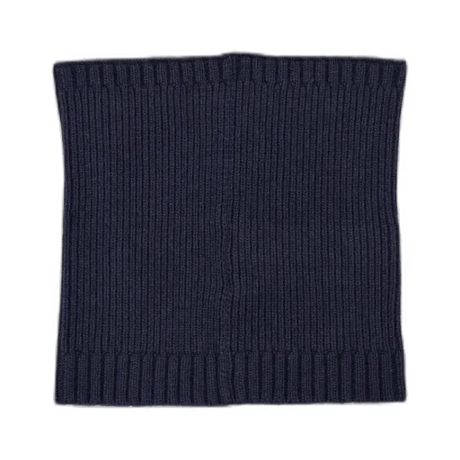 Logo-Patch Ribbed Scarf