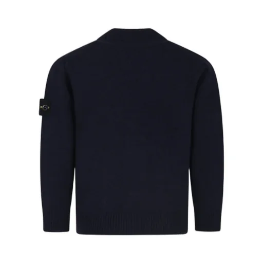 Compass Badge V-Neck Knitted Cardigan