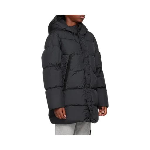 Junior Compass-Badge Quilted Coat