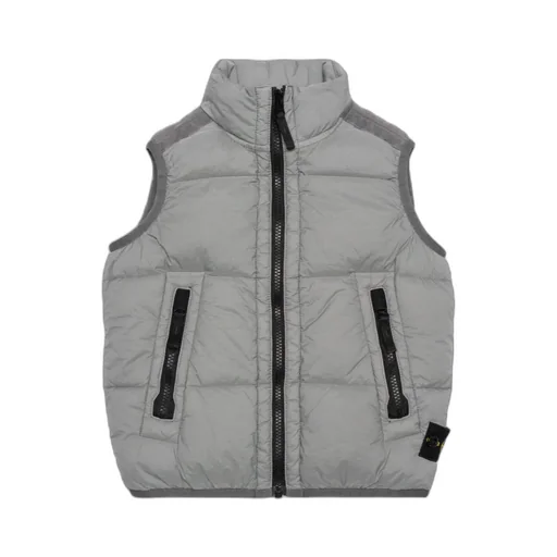 Junior Compass-Badge Zipped Padded Gilet