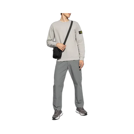 Compass-Motif Ripstop Straight Trousers