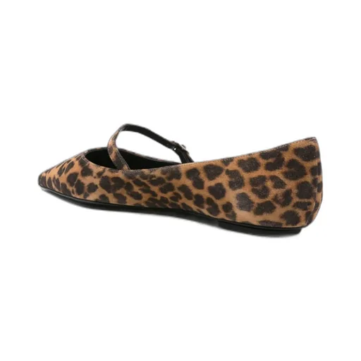 Pointed-Toe Mary Jane Flats